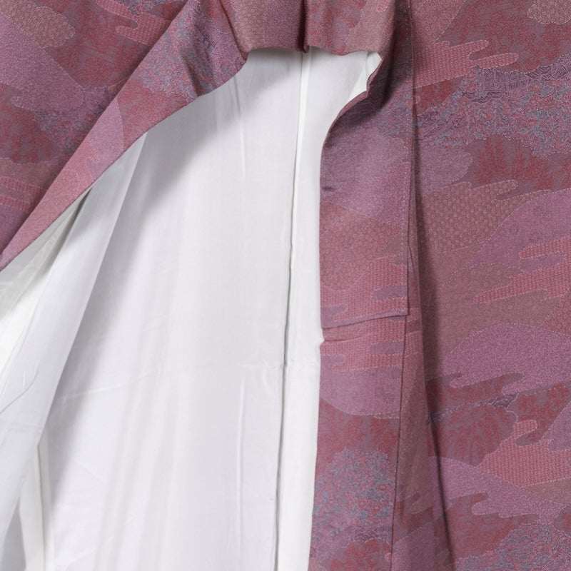 Japanese kimono used <Komon> Msize silk 100% /T289