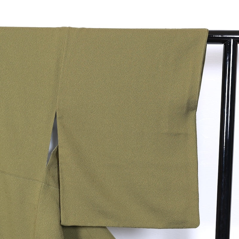 Japanese kimono used <Iromuzi> Lsize silk 100% /T288