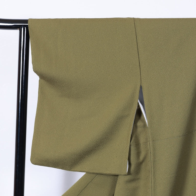 Japanese kimono used <Iromuzi> Lsize silk 100% /T288