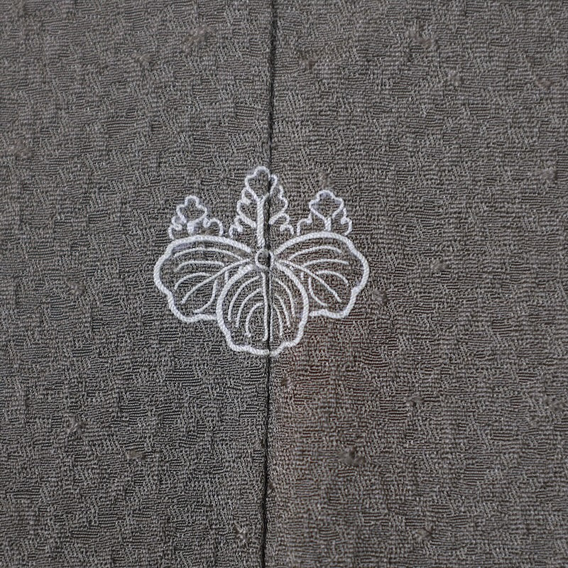 Japanese kimono used <Iromuzi> Lsize silk 100% /T288