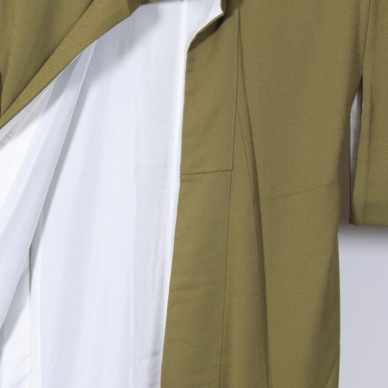 Japanese kimono used <Iromuzi> Lsize silk 100% /T288