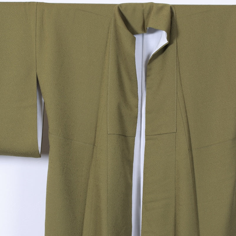 Japanese kimono used <Iromuzi> Lsize silk 100% /T288