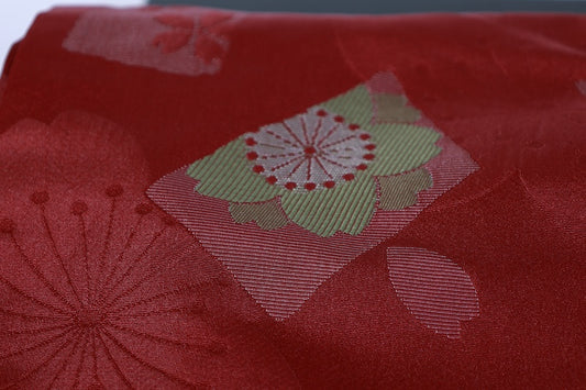 Japanese used sash belt (Nagoya-obi) polyester /B1268