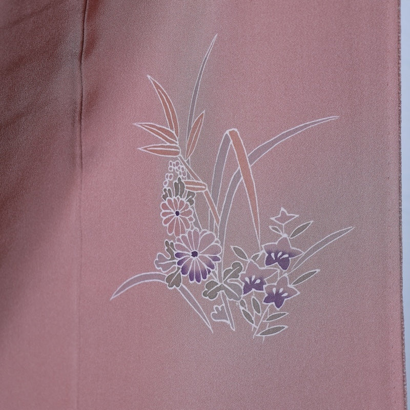 Japanese kimono used <Komon> Msize silk 100% /T273