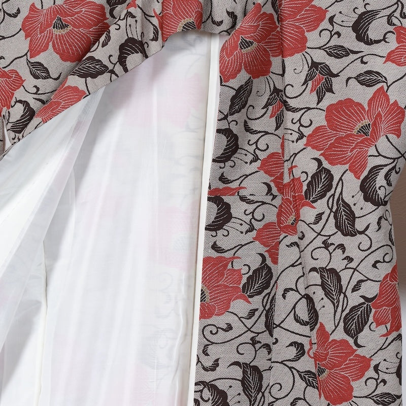 Japanese kimono used <Tsumugi> Msize silk 100% /T287