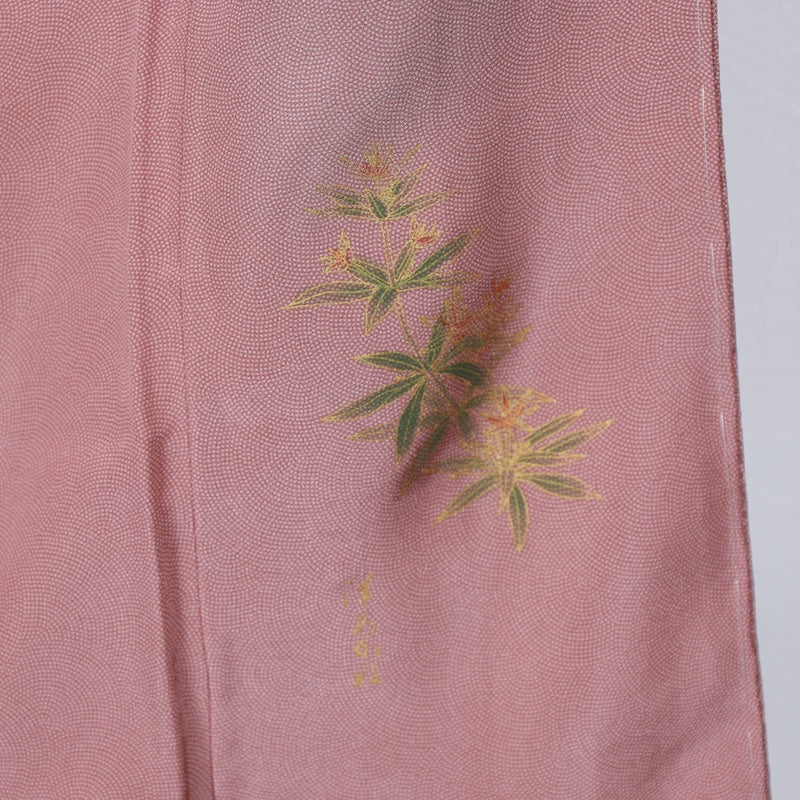 New Unused Japanese kimono <Komon> Msize silk 100% /T283