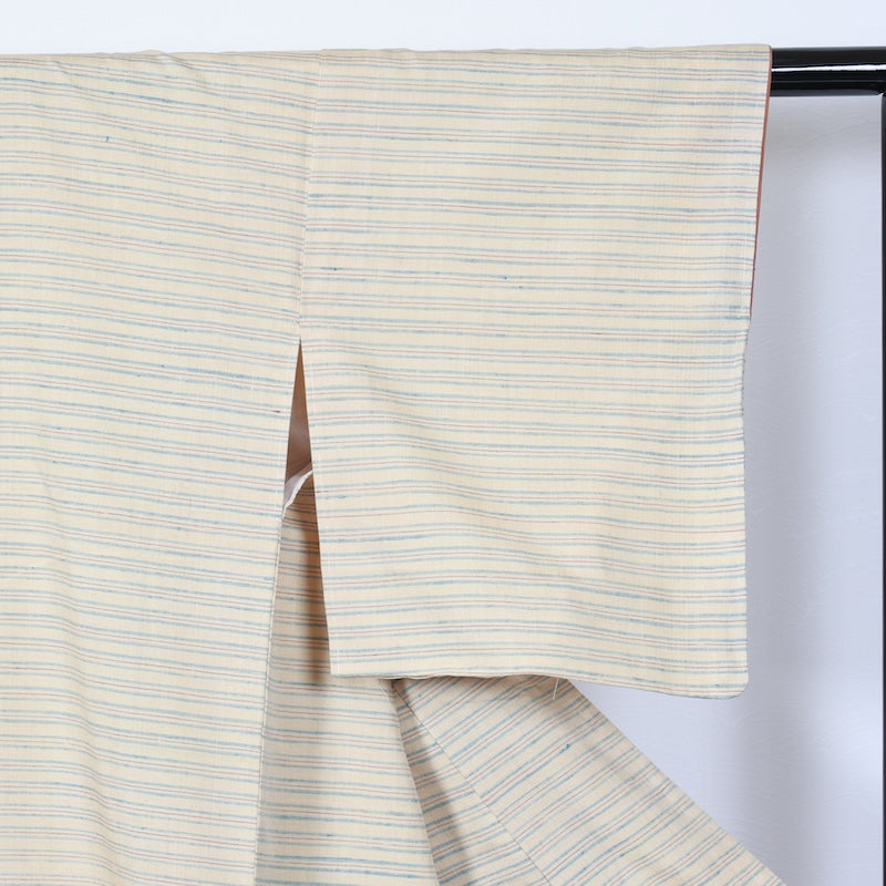 New Unused Japanese kimono <Tsumugi> Msize silk 100% /T278