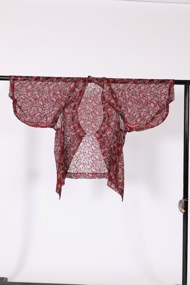 Japanese kimono Coat M-size nylon / B616