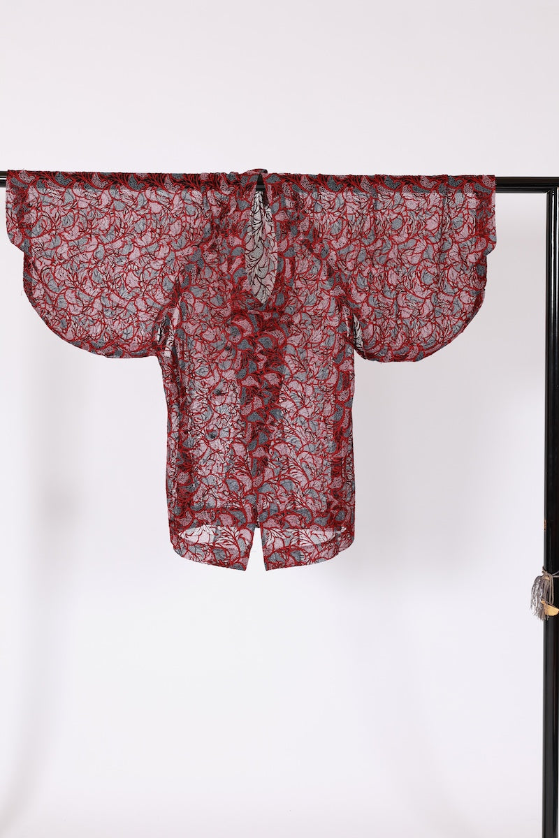 Japanese kimono Coat M-size nylon / B616