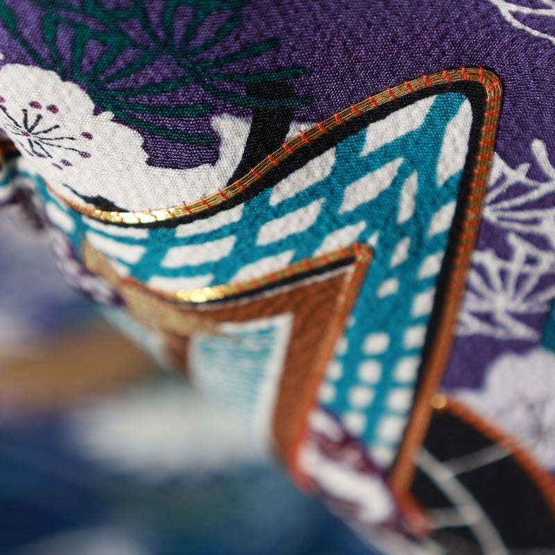 Japanese kimono used <Irotomesoe> Lsize silk 100% /T274