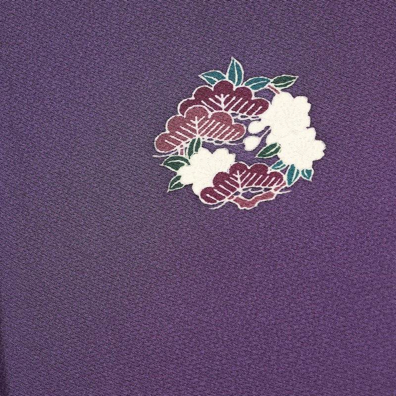 Japanese kimono used <Irotomesoe> Lsize silk 100% /T274