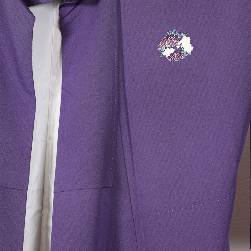 Japanese kimono used <Irotomesoe> Lsize silk 100% /T274