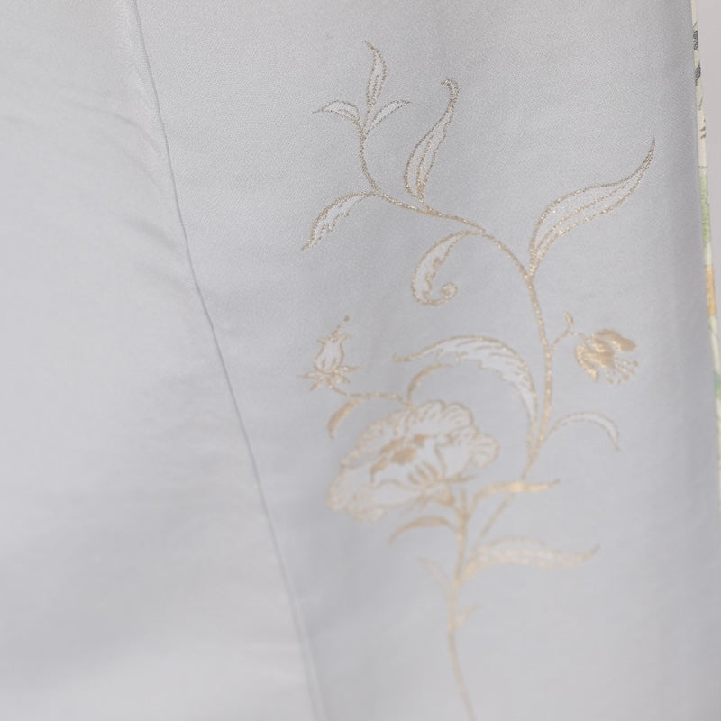 Japanese kimono (Irotomesode) L-size 100% silk / B08