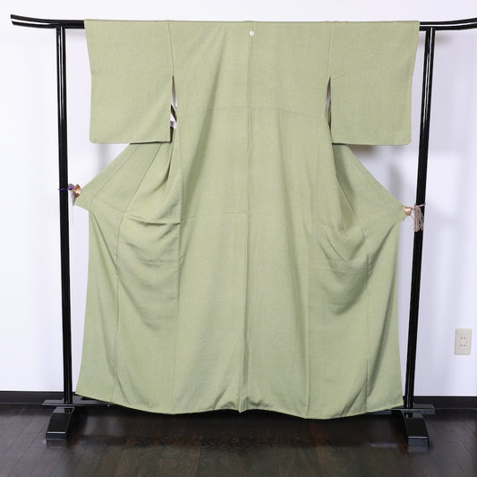 Japanese kimono used <Komon> Lsize silk 100% /T205