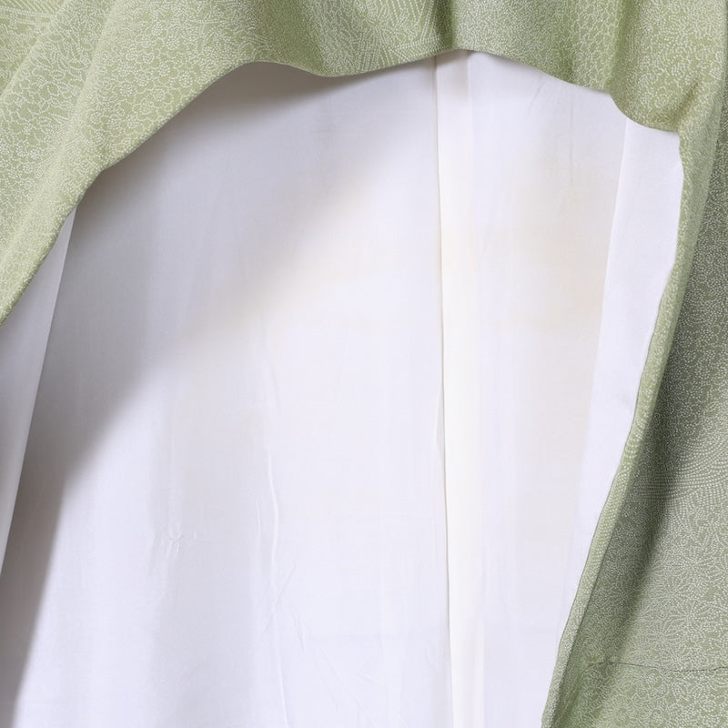 Japanese kimono used <Komon> Lsize silk 100% /T205