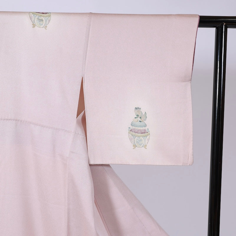 Japanese kimono (Houmongi) M-size 100% silk / B10