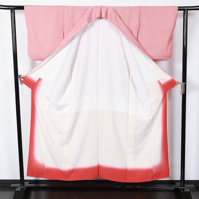 Japanese kimono used <Komon> Msize silk 100% /T196