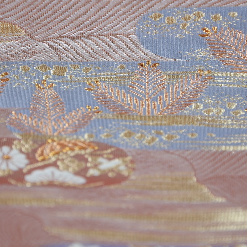 Japanese kimono used sash belt (hukuro-obi) 100% silk / T293