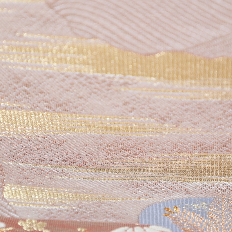 Japanese kimono used sash belt (hukuro-obi) 100% silk / T293