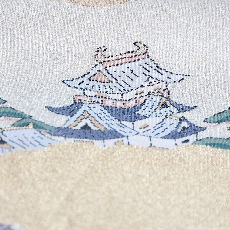 Japanese kimono used sash belt (hukuro-obi) 100% silk / T294