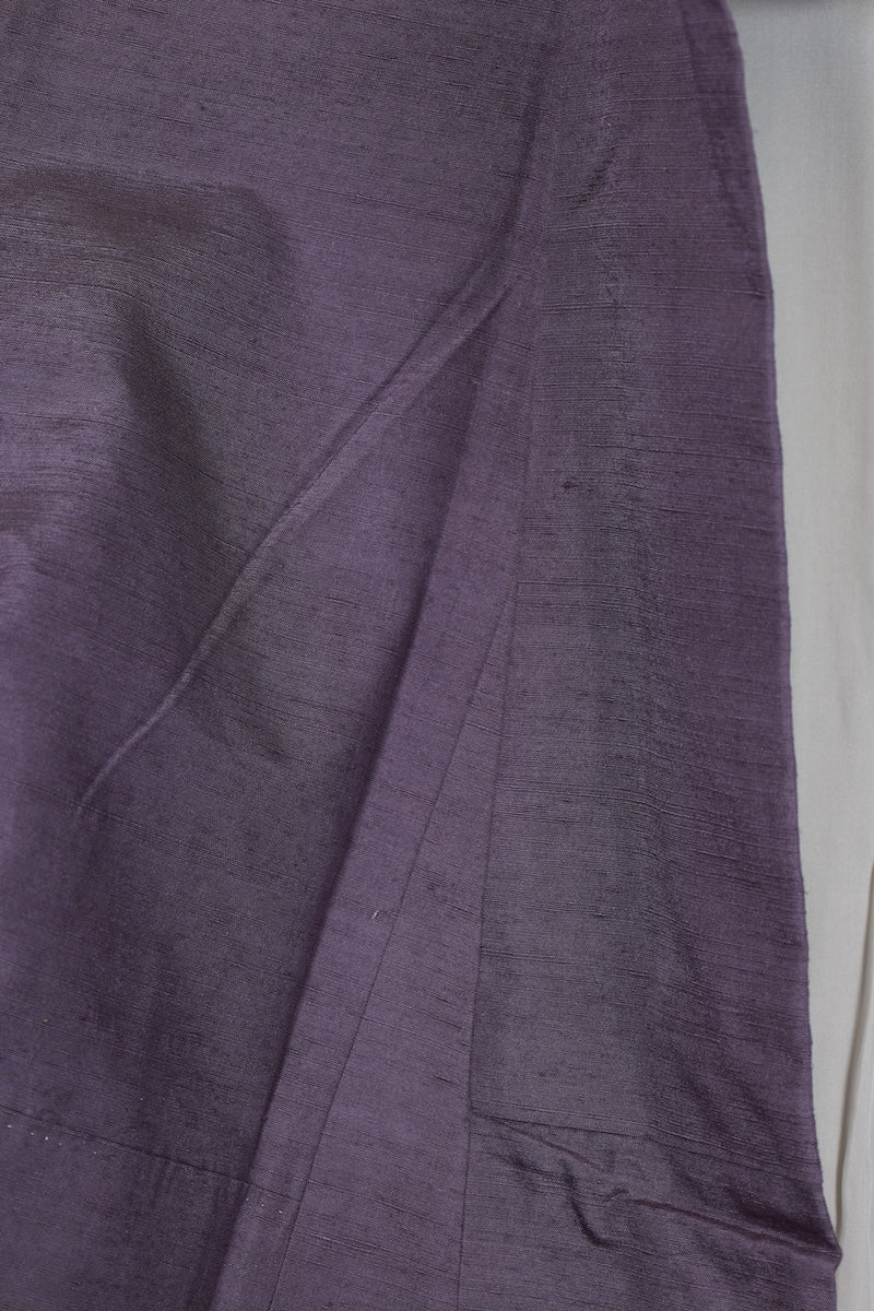 Iromuzi kimono tsumugi purple pre-owned /AZ86