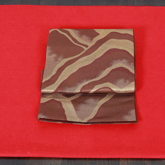 Japanese kimono used sash belt (hukuro-obi) 100% silk / T295