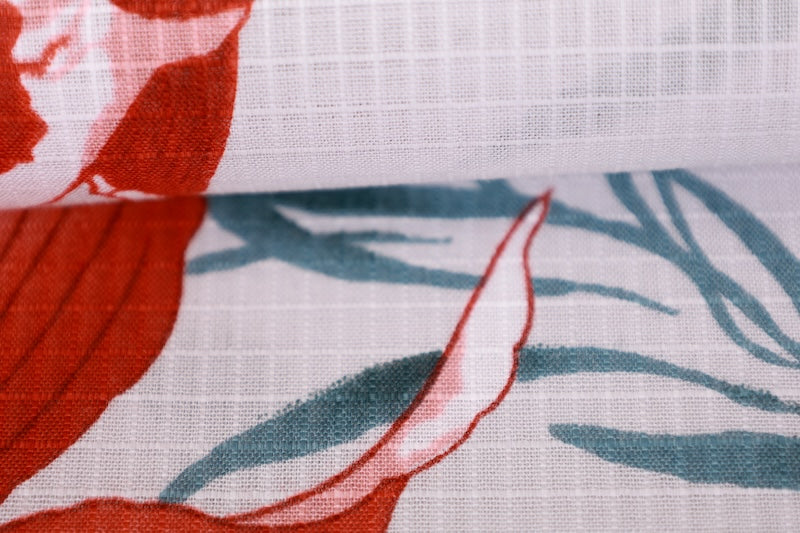 New Yukata Fabric Roll - Goldfish Pattern - Hand-dyed - Cotton Koubai - AS5