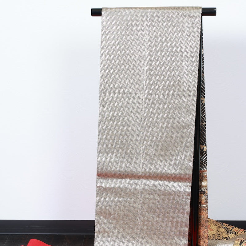 Japanese kimono used sash belt (hukuro-obi) 100% silk / T312