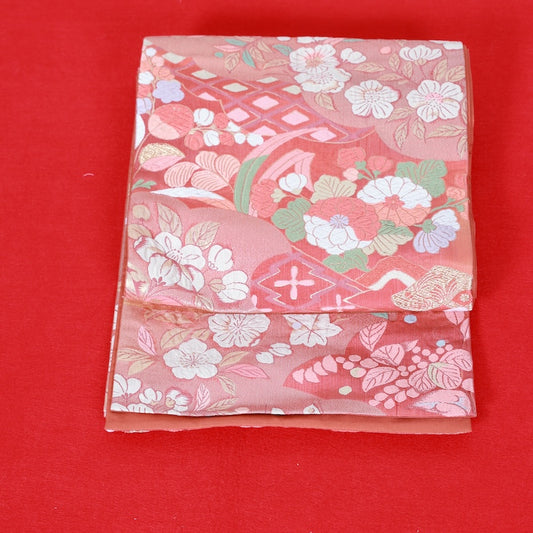 Japanese kimono used sash belt (hukuro-obi) 100% silk / T311