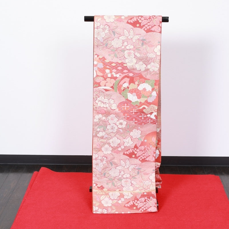 Japanese kimono used sash belt (hukuro-obi) 100% silk / T311