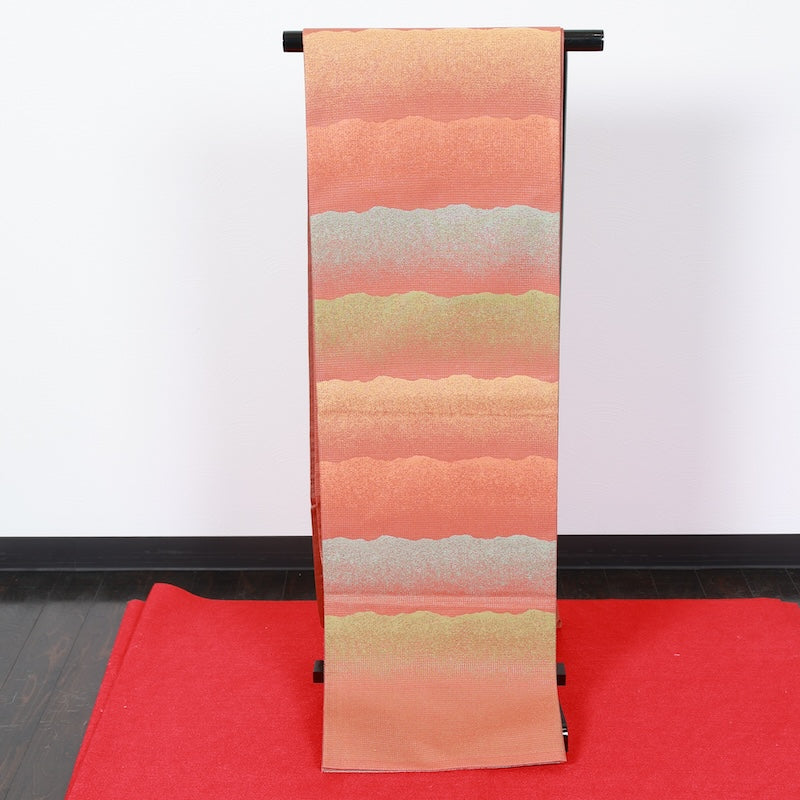 Japanese kimono used sash belt (hukuro-obi) 100% silk / T302