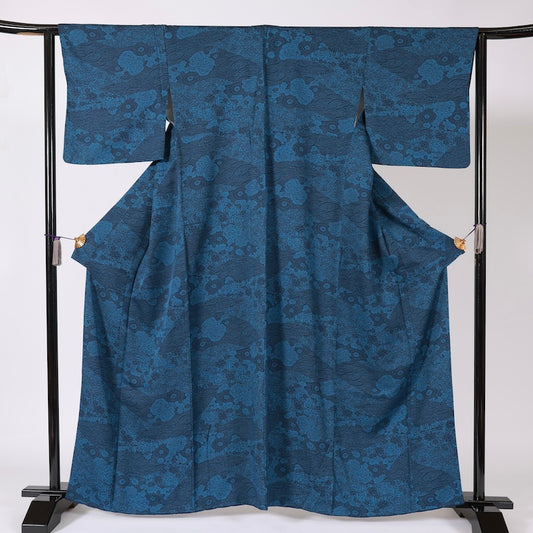 Japanese kimono (Komon) L-size 100% silk / B27