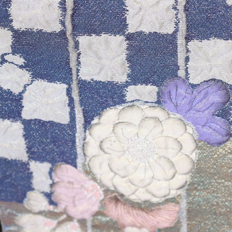Japanese kimono used sash belt (hukuro-obi) 100% silk / T299