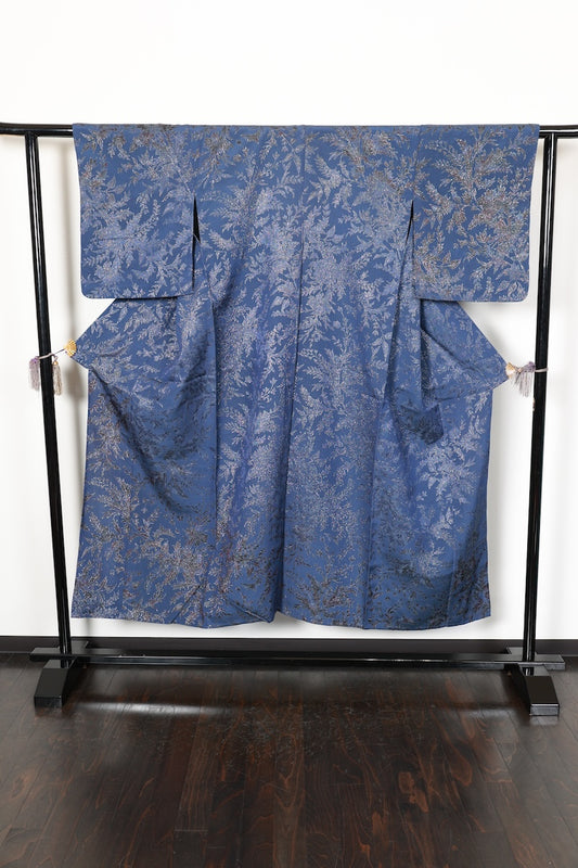 Komon kimono bule silver pre-owned /AZ104
