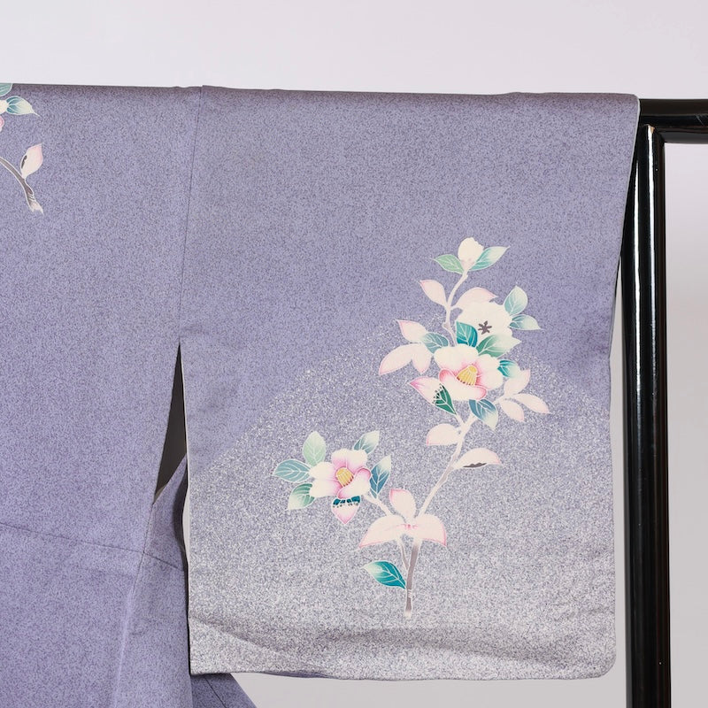 Japanese kimono (Tsukesage) L-size 100% silk / B31
