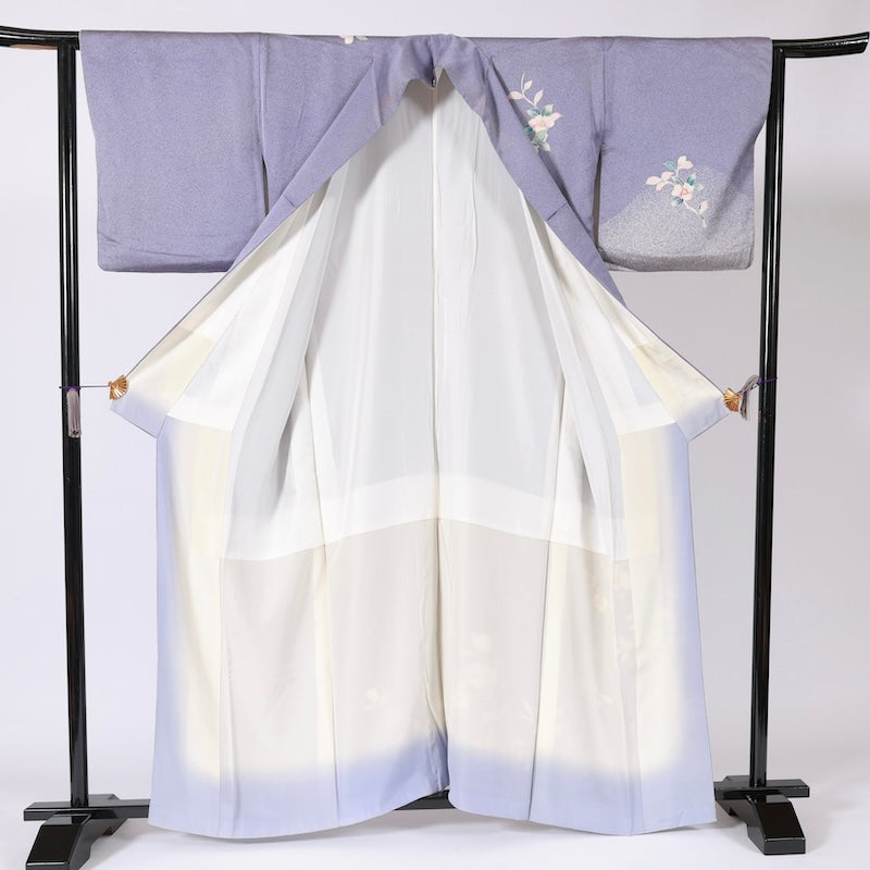 Japanese kimono (Tsukesage) L-size 100% silk / B31