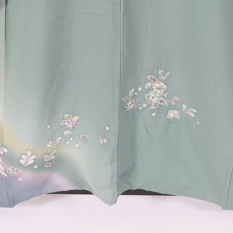 Japanese kimono (Tsukesage) L-size 100% silk / B32