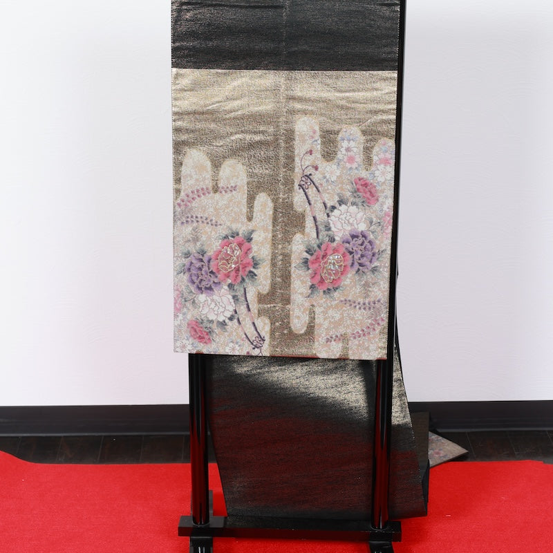 Japanese kimono used sash belt (hukuro-obi) 100% silk / T297