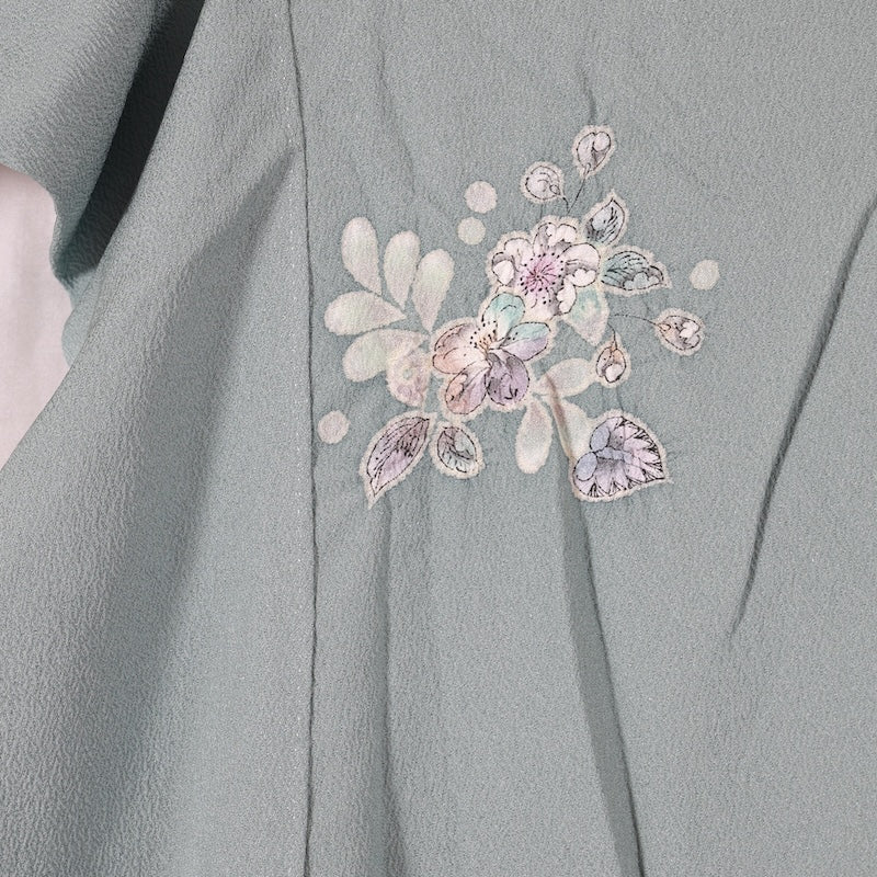 Japanese kimono (Tsukesage) L-size 100% silk / B32