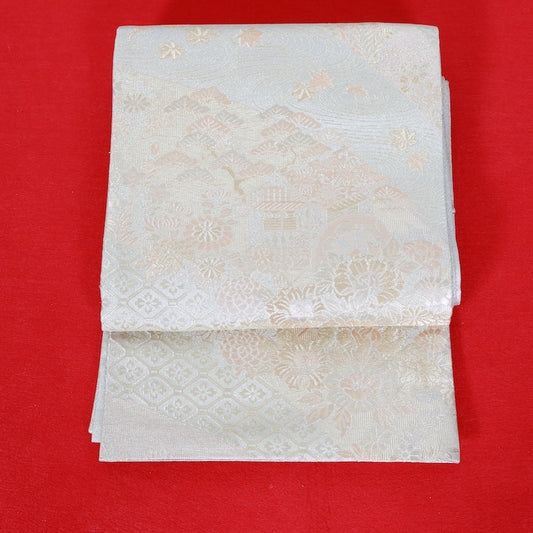 Japanese kimono used sash belt (hukuro-obi) 100% silk / T321