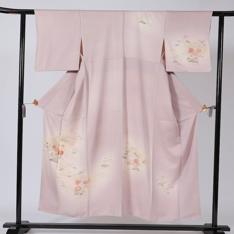 Japanese kimono (Tsukesage) M-size 100% silk / B33