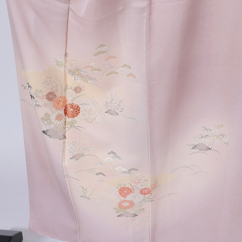 Japanese kimono (Tsukesage) M-size 100% silk / B33