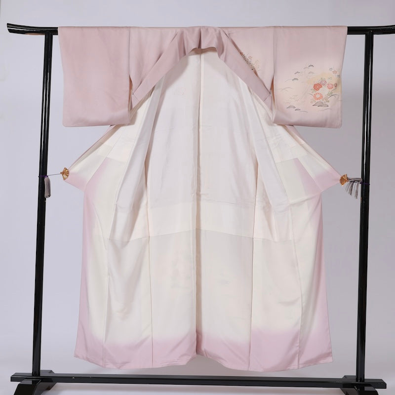 Japanese kimono (Tsukesage) M-size 100% silk / B33