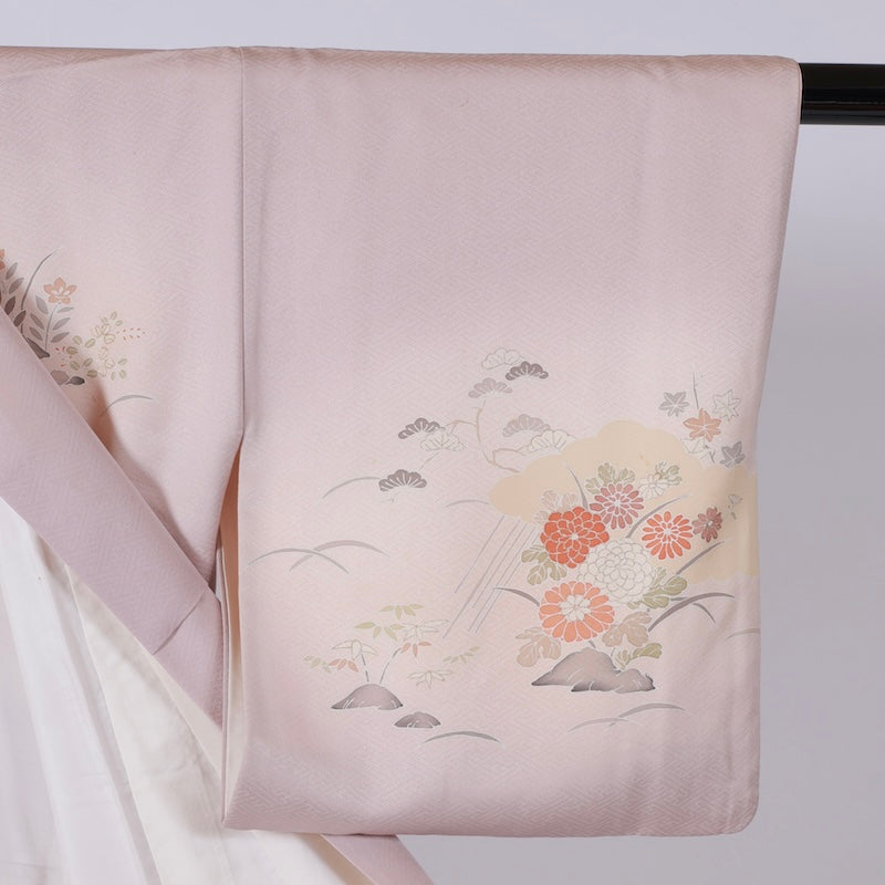 Japanese kimono (Tsukesage) M-size 100% silk / B33
