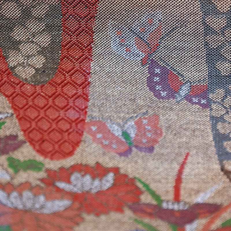 Japanese kimono used sash belt (hukuro-obi) 100% silk / T319