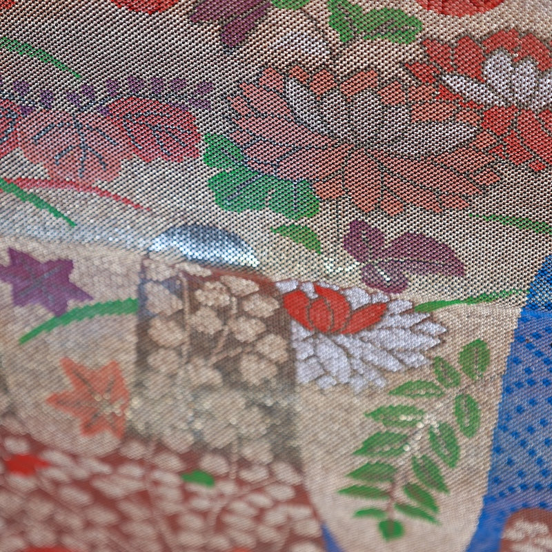 Japanese kimono used sash belt (hukuro-obi) 100% silk / T319