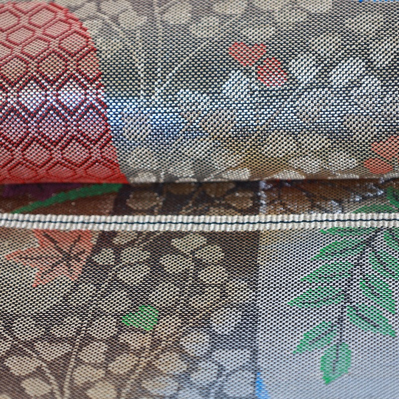 Japanese kimono used sash belt (hukuro-obi) 100% silk / T319
