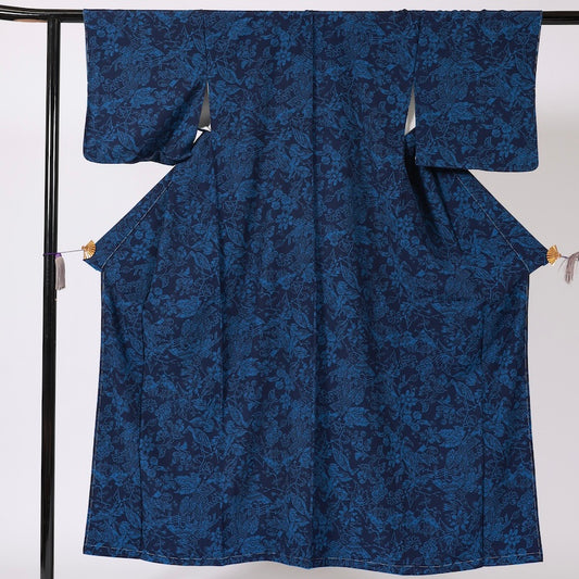 Japanese washable kimono (Komon) M-size polyester / B36