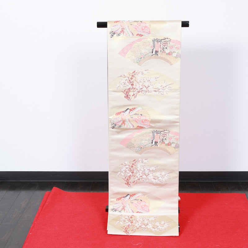 Japanese kimono used sash belt (hukuro-obi) 100% silk / T315