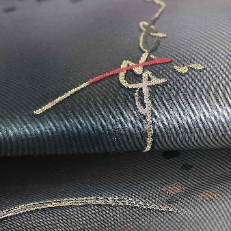 Japanese kimono used sash belt (hukuro-obi) 100% silk / T342